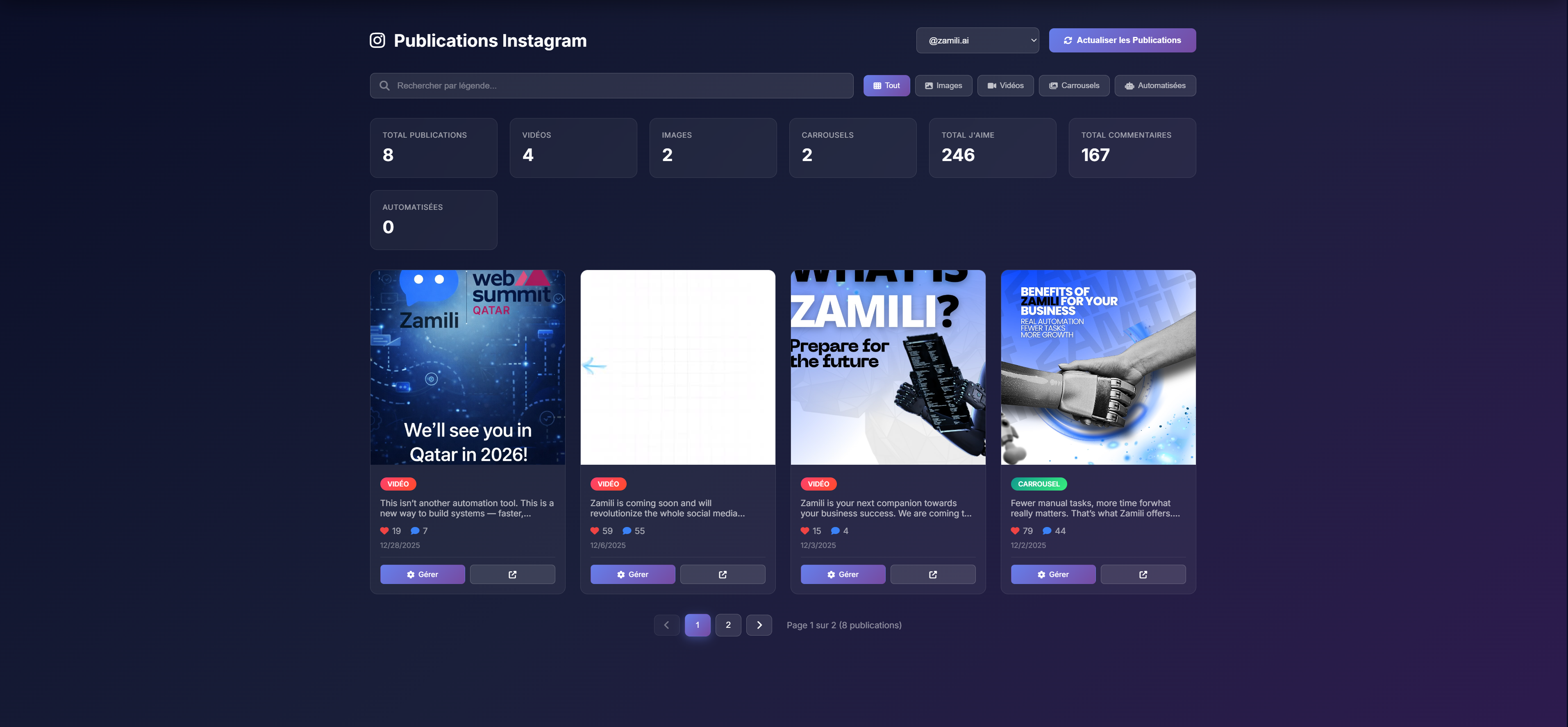 Instagram posts library